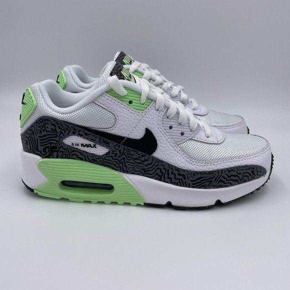 Nike Shoes - Nike Air Max 90 White / Black /Green Womens Shoes